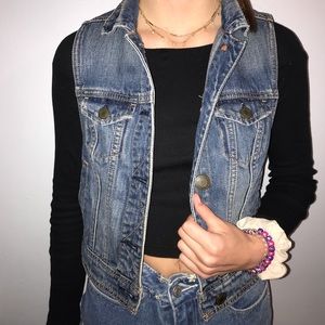American Eagle Denim Vest